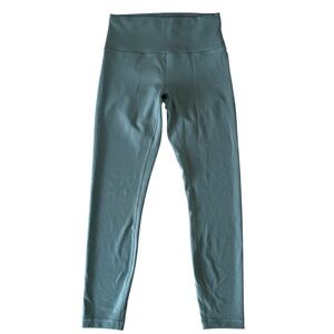 Lululemon Dark Olive Green High Rise Wunder Train Tight Leggings Size 8